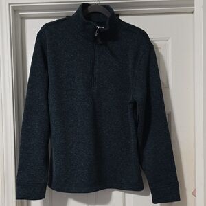 Old Navy Men's Dark Blue & Black Zip-Up Sweater